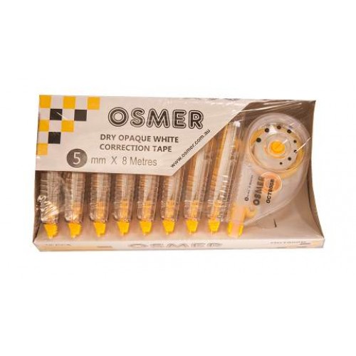 Correction Tape Osmer 5mm x 6m - Pack of 10